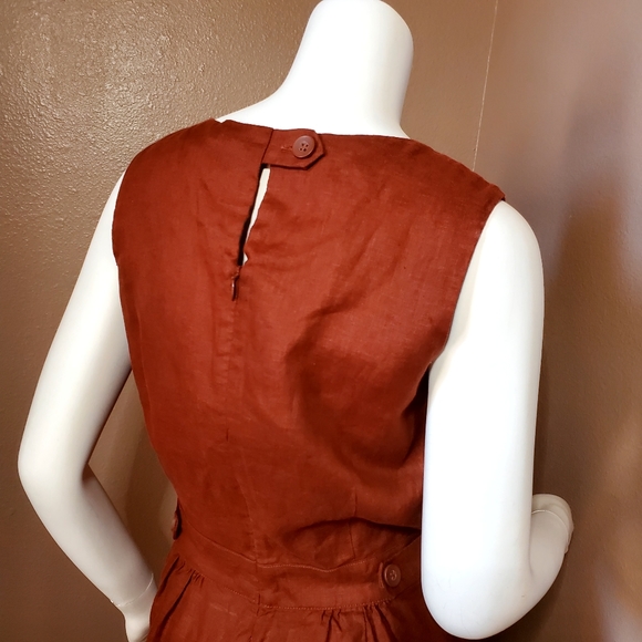 NWT ELK Hersom rust red French linen jumpsuit AU 6, US 2 - Picture 5 of 7